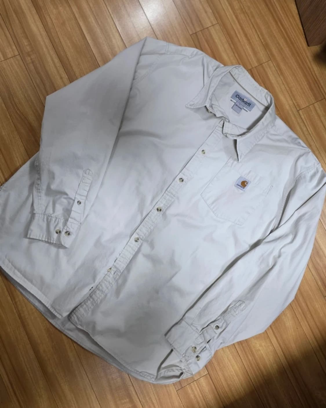 칼하트 빈티지 베이지 셔츠 자켓 상품이미지2