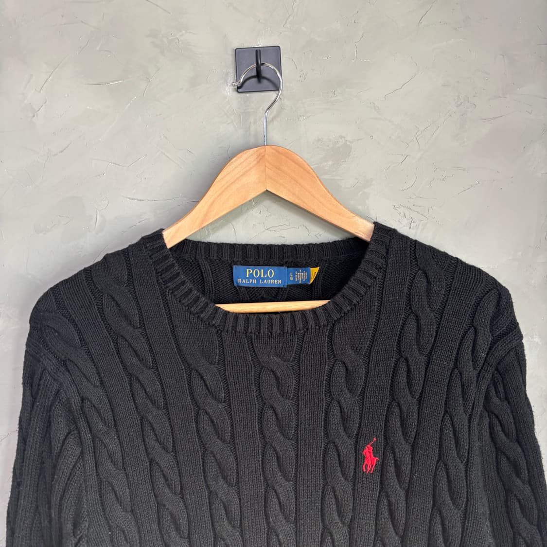 폴로 랄프로렌 꽈배기 니트 블랙 상품이미지2