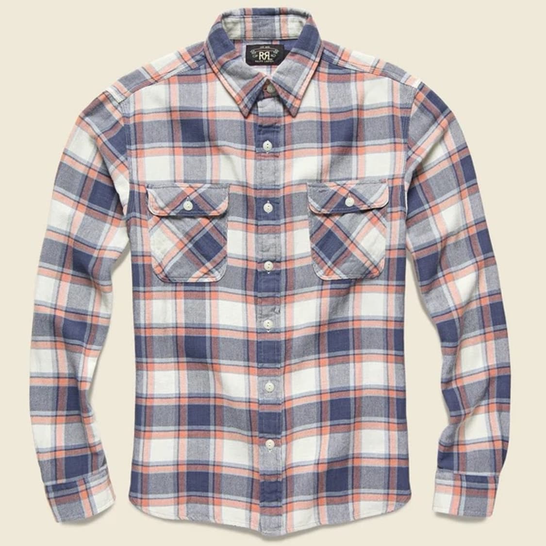 RRL Matlock Plaid Twill 워크셔츠 상품이미지1