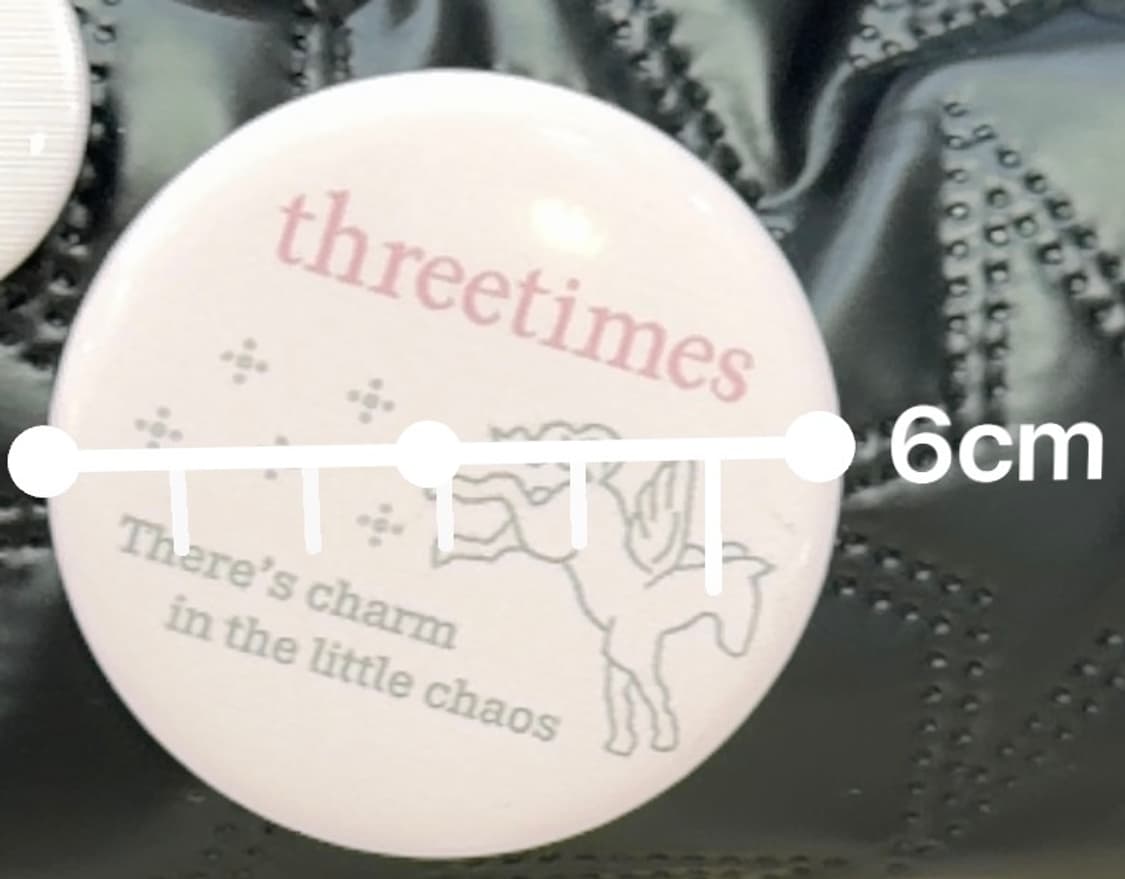 쓰리타임즈 핀뱃지 상품이미지2