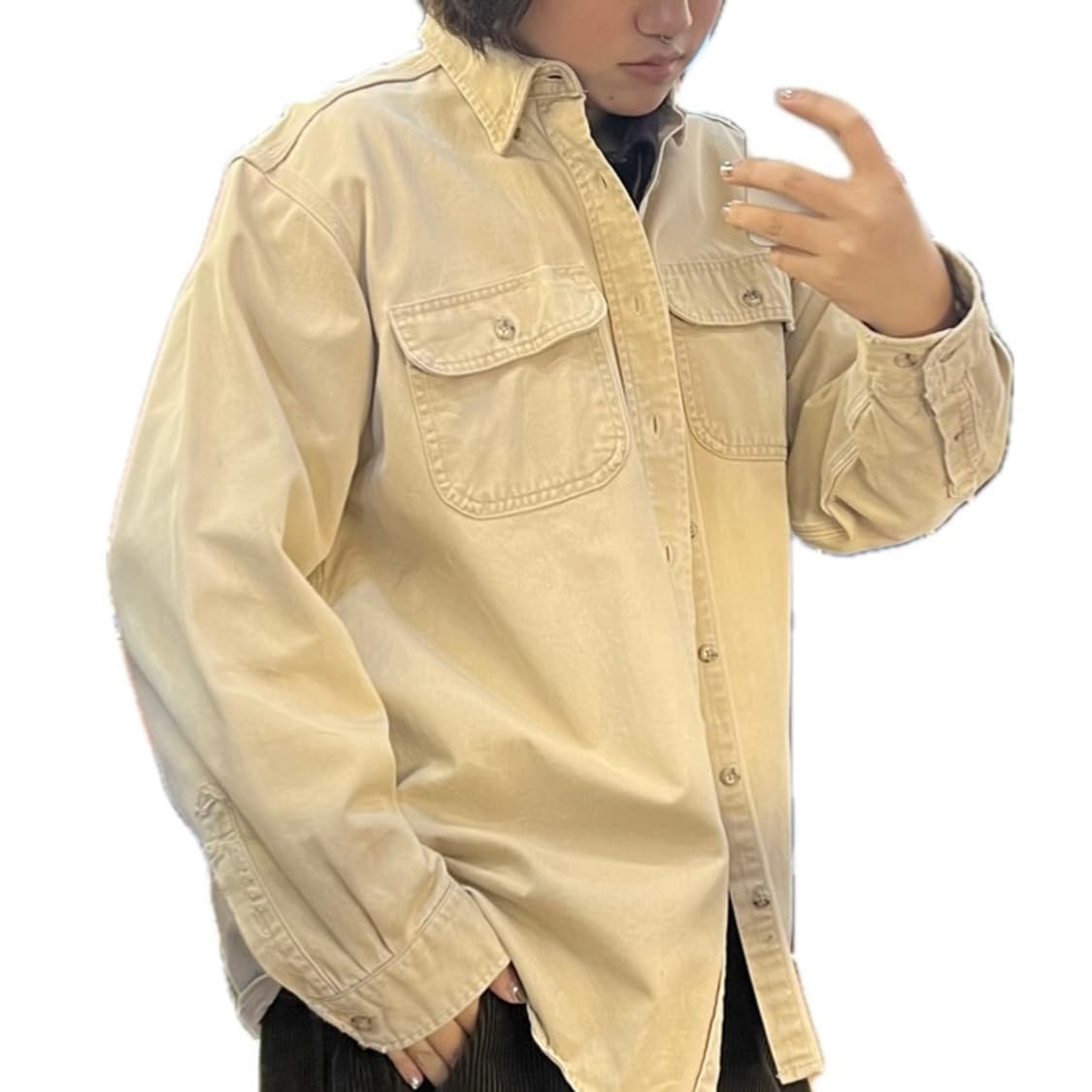 carharrt 베이지 셔츠 L 상품이미지1