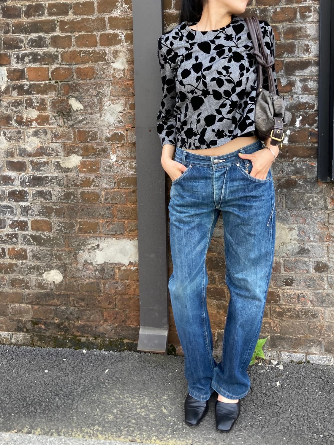 Levi’s 화이트 가죽탭 중청 데님 팬츠 상품이미지6