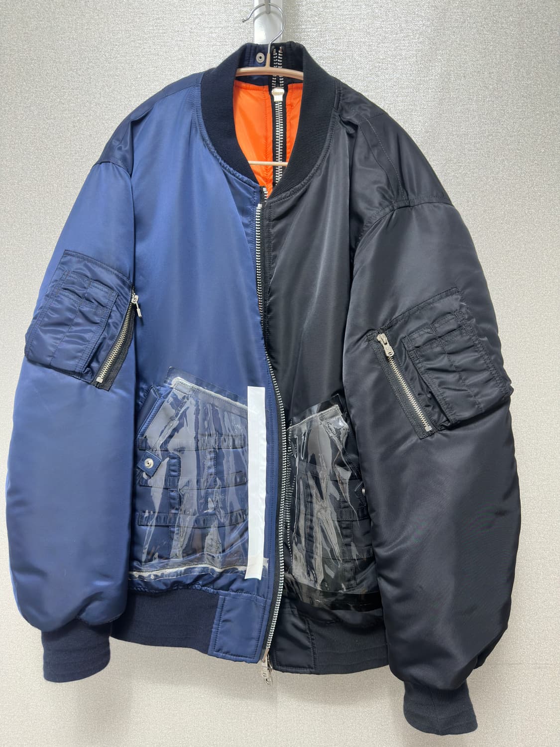 솔로이스트 투톤 봄버 상품이미지1