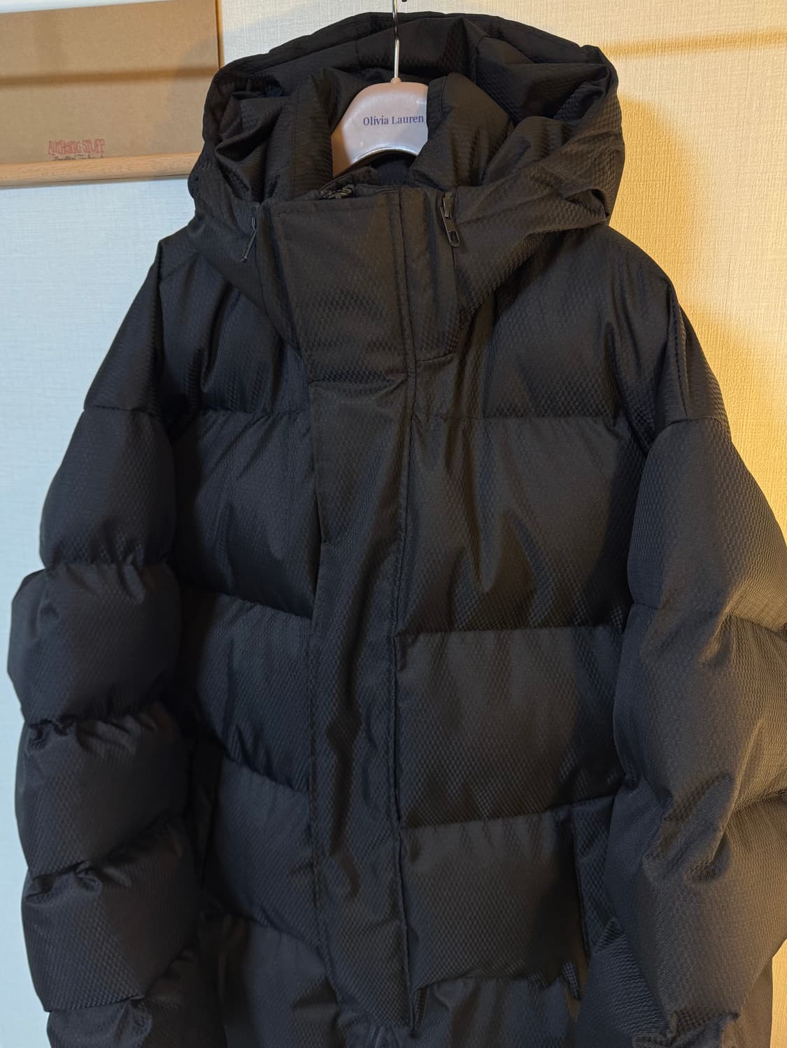 [2XL]ZARA 자라 오버사이즈 롱패딩 블랙 상품이미지2