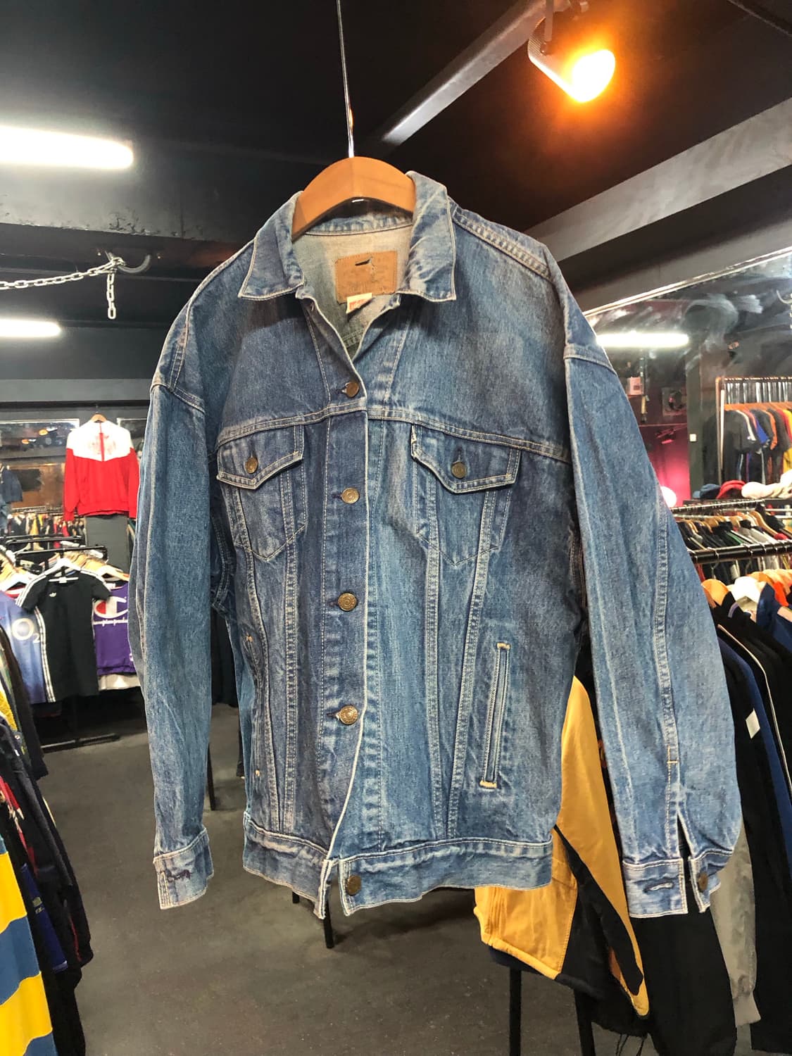 리바이스 90’s 77930 데님 트러거 청자켓 화이트탭 미국판 상품이미지1