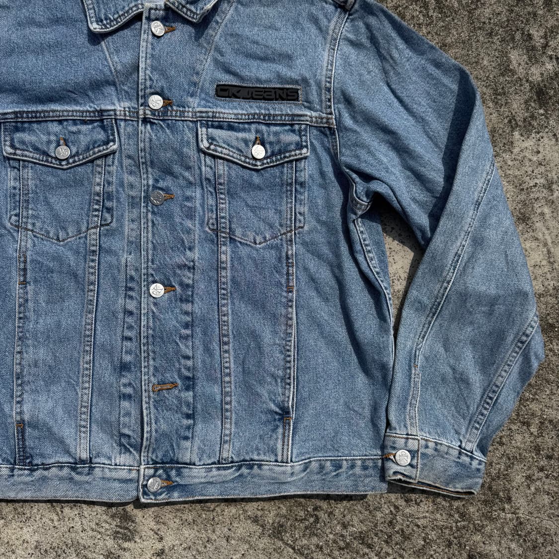 [L] 90s Calvin klein 켈빈클라인 데님 자켓 상품이미지4