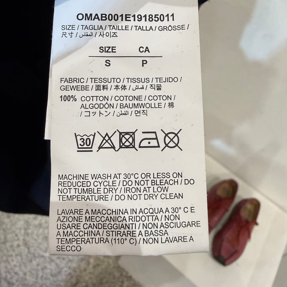 오프화이트 프린팅 티셔츠(감정서⭕️) 상품이미지8