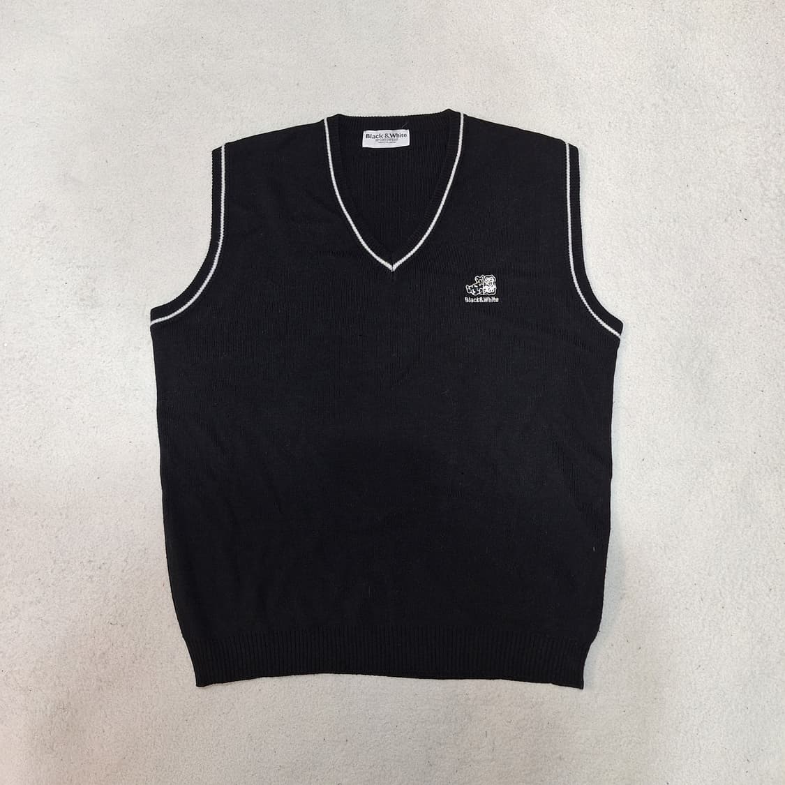 블랙앤화이트  조끼M 상품이미지1