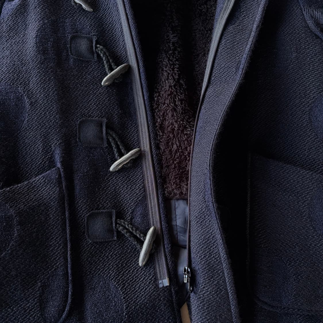 [M]블루블루 재팬 BLUE BLUE 보아 플리스 울 더플코트 상품이미지7