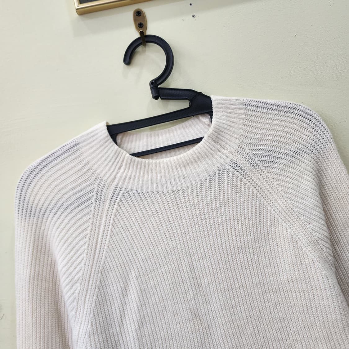 유니클로 아이보리 코튼 니트 상품이미지2