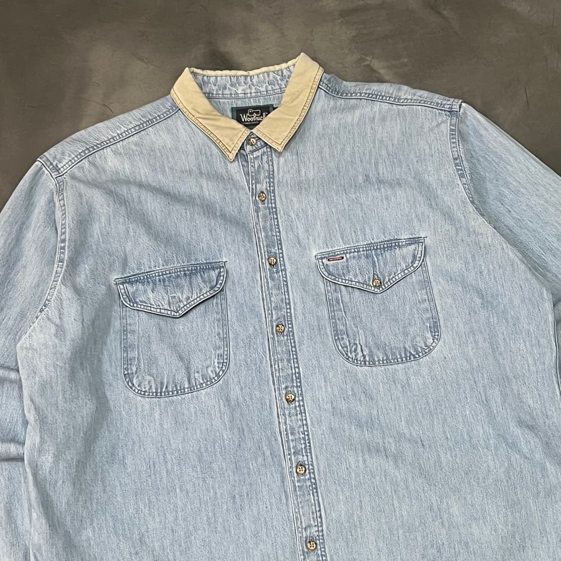  울리치 배색 카라 데님 셔츠 y15808 상품이미지3