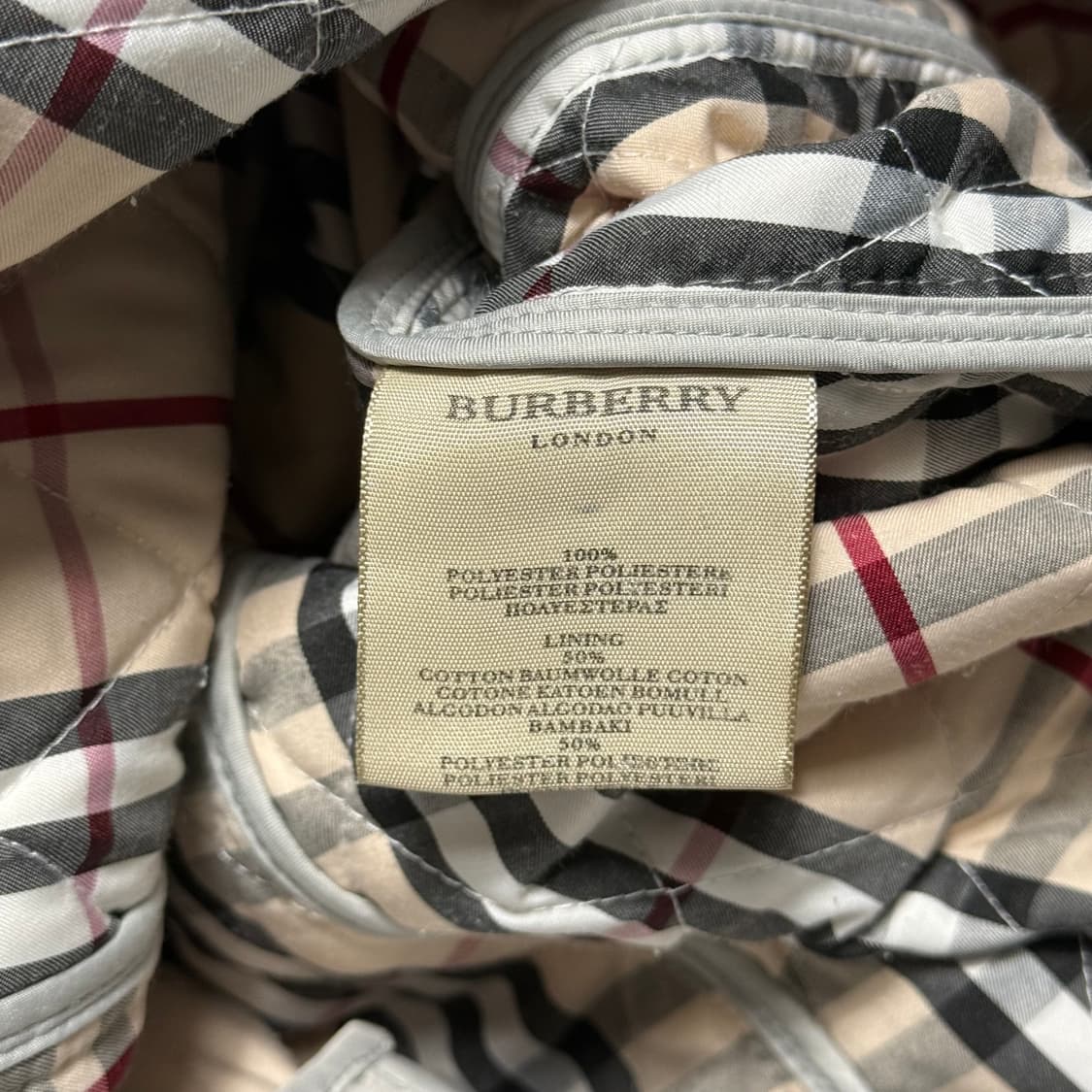 XL 버버리 누빔퀼팅 코트 상품이미지4