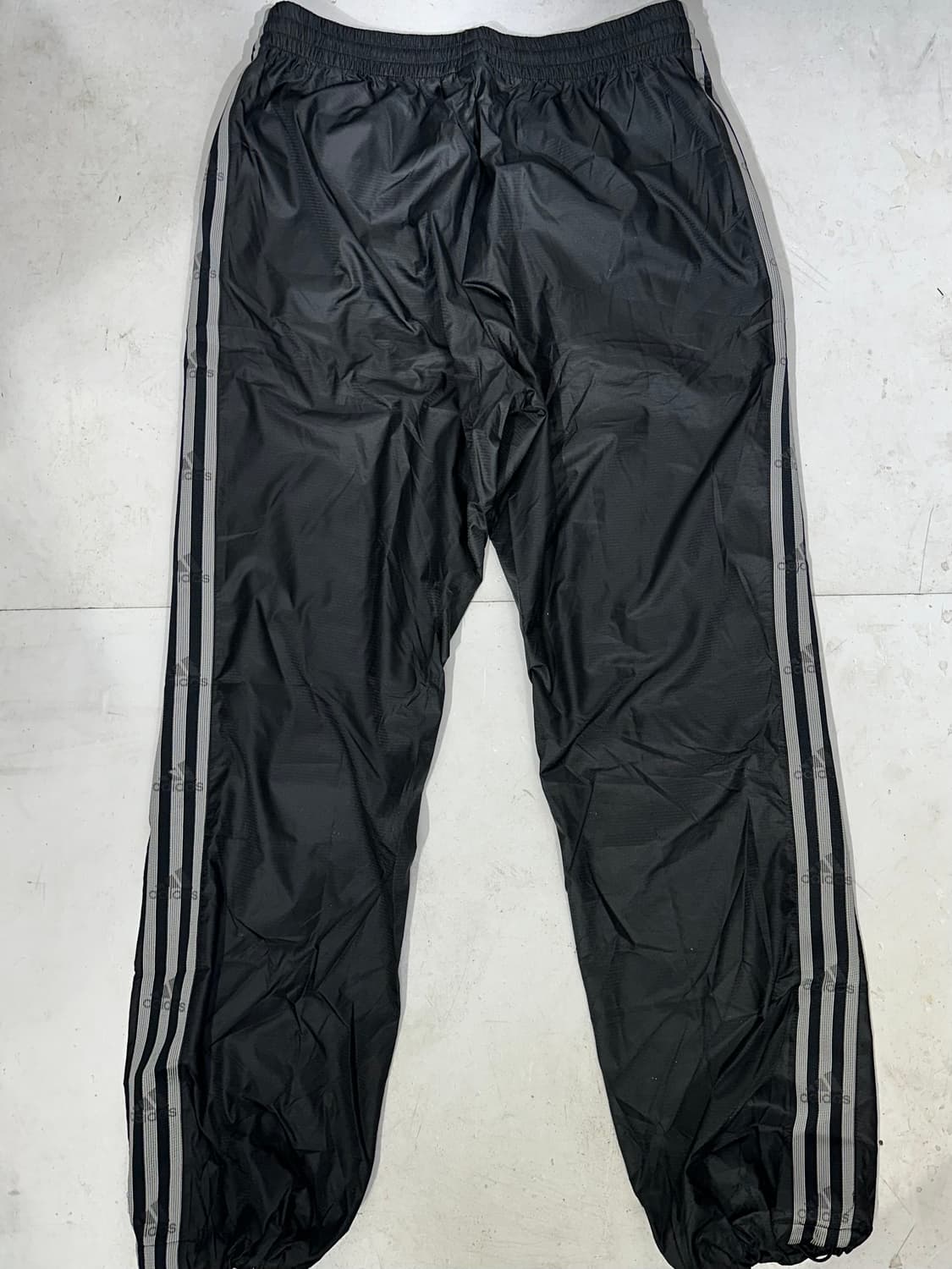 아디다스 블랙 트랙 그레이 삼선 와이드 추리닝 트레이닝 팬츠 2XL 상품이미지5
