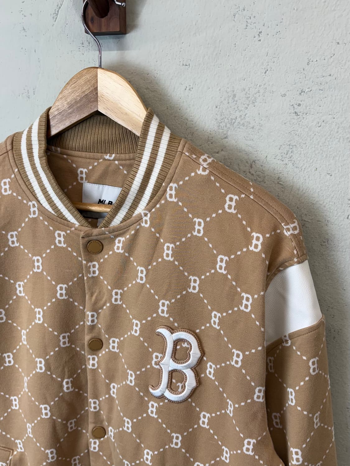 MLB 엠엘비 모노그램 보스턴 바시티 자켓 상품이미지7