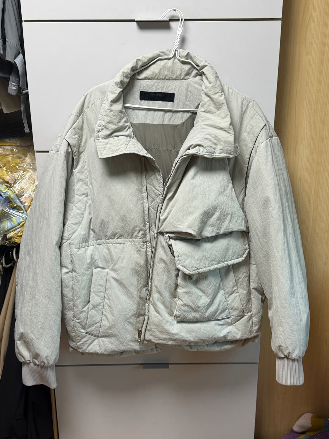 시스템 옴므 21 언발란스 구스다운 패딩 105사이즈 상품이미지2