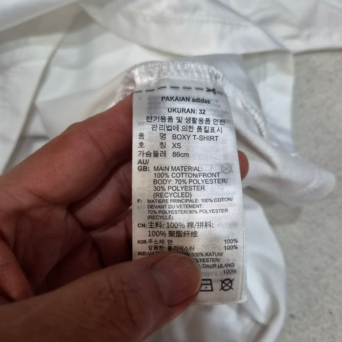 아디다스  오버핏티셔츠XS 상품이미지4