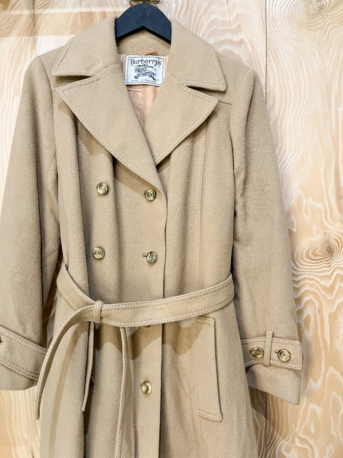 버버리 90's 카멜 헤어 울 코트 상품이미지3