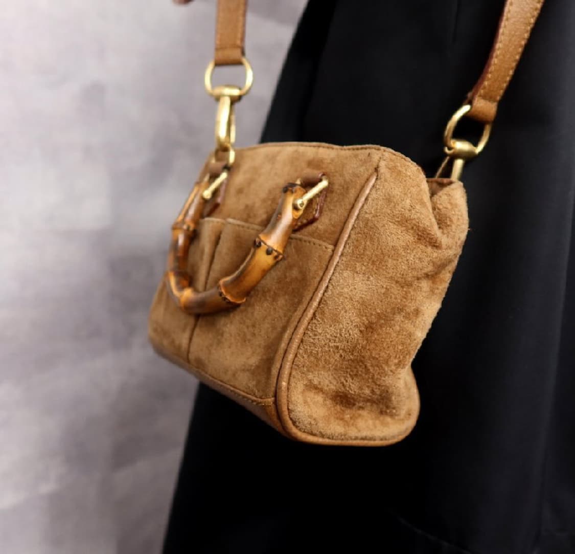 구찌 스웨이드 뱀부 백 상품이미지3