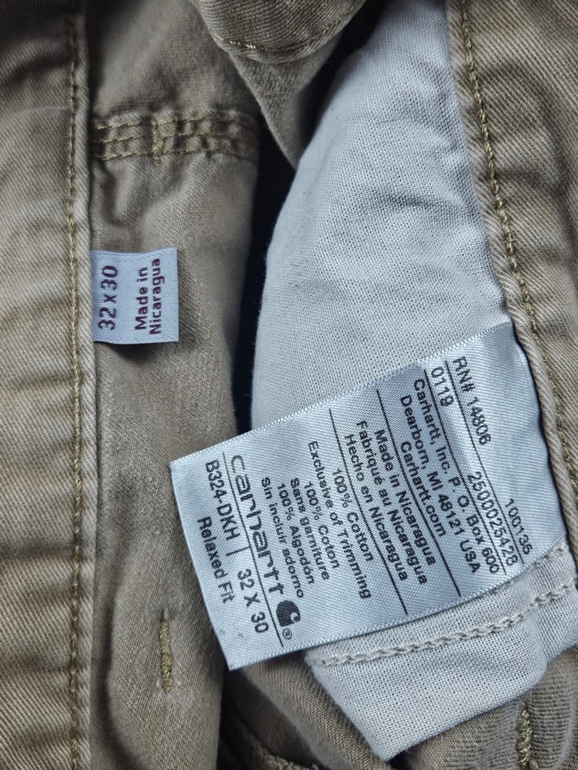 칼하트 코튼 카펜터 워크 팬츠 ( 32X30 ) / 7965 상품이미지7