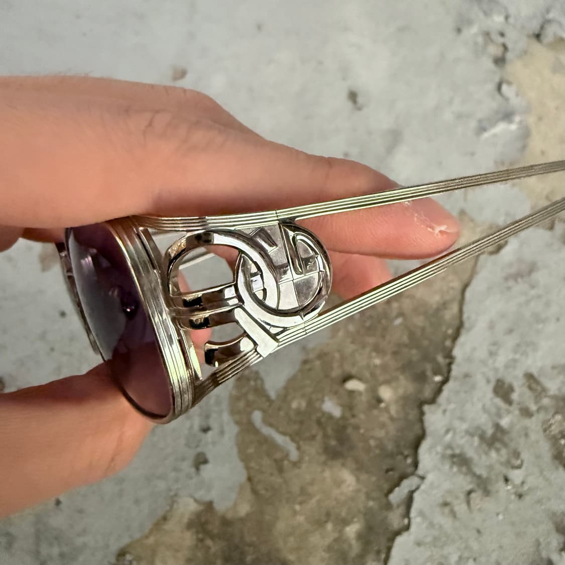 장 폴 고티에 블루렌즈 실버 선글라스 상품이미지3