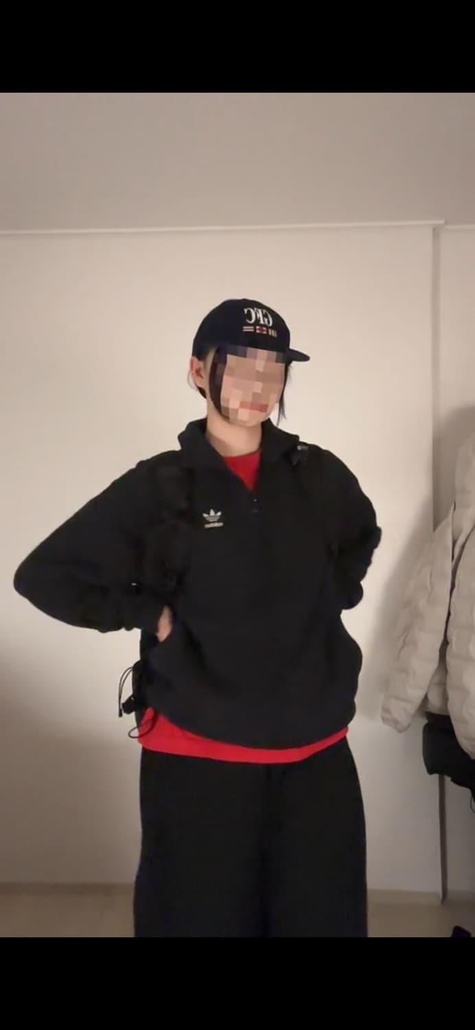 90s 아시아판 빈티지 아디다스 후리스 상품이미지2