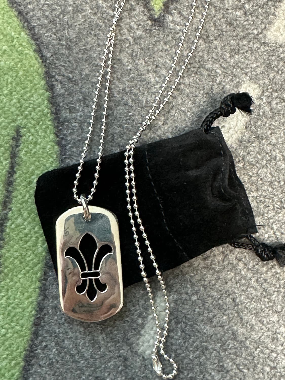 크롬하츠 / bs 플레어 라지 도그 택 + 볼체인 세트 상품이미지2