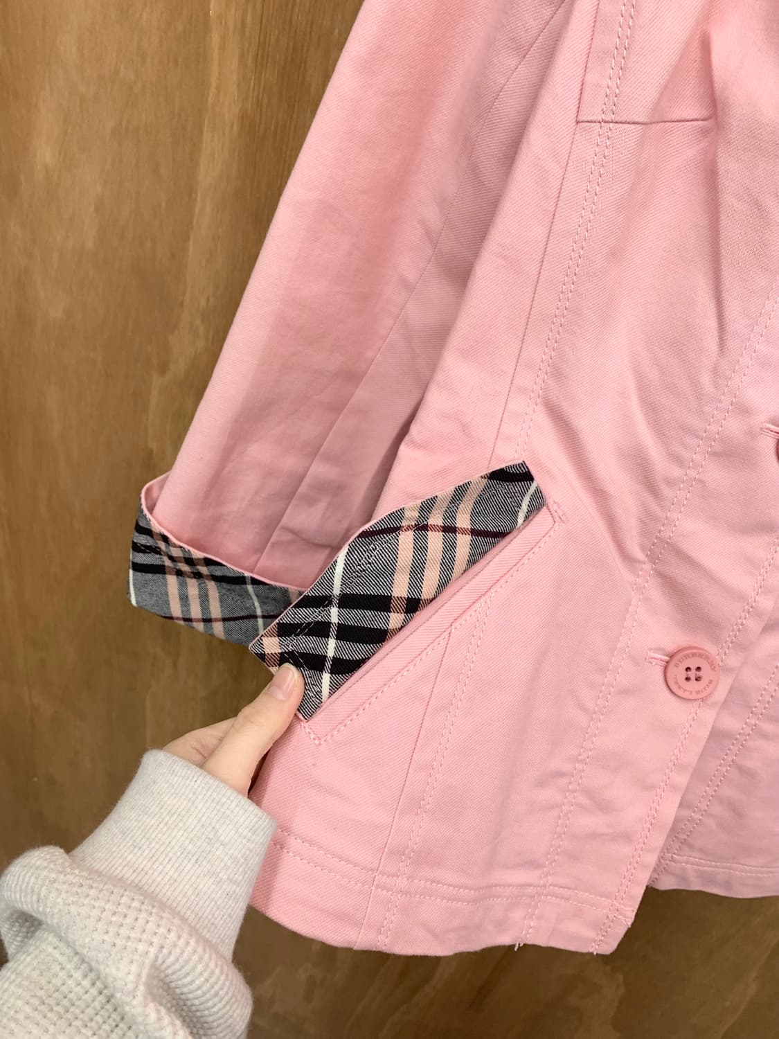 Burberry 버버리 블루라벨 핑크자켓 상품이미지2