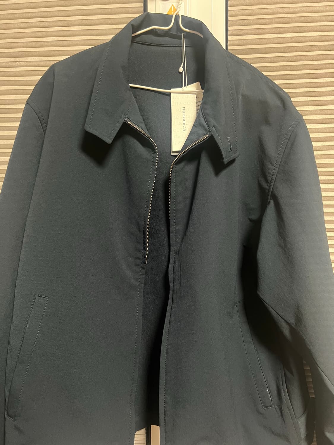 [M] 나나미카 알파드라이 크루 자켓 네이비 상품이미지1