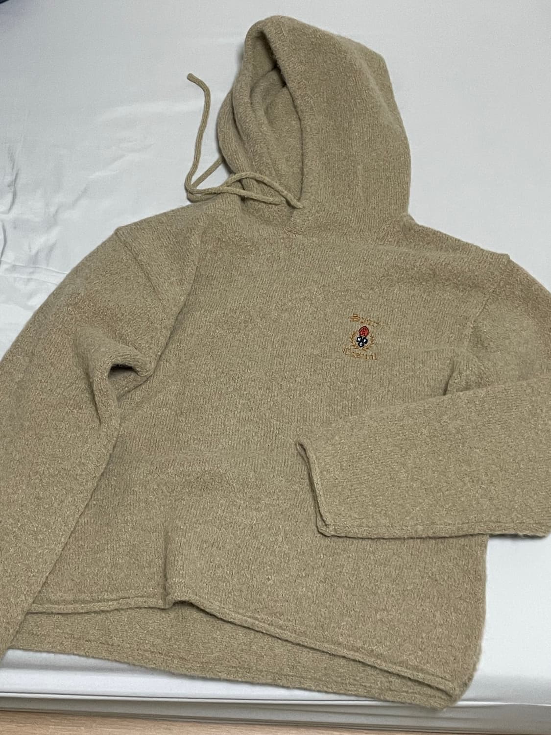 헤리티지플로스 CREST ALPACA HOODIE / Beige (M) 상품이미지2