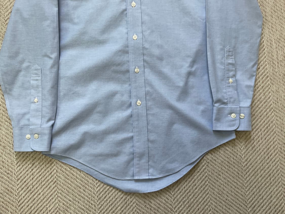 브룩스브라더스 솔리드 블루 버튼다운 서츠 J04410 상품이미지2