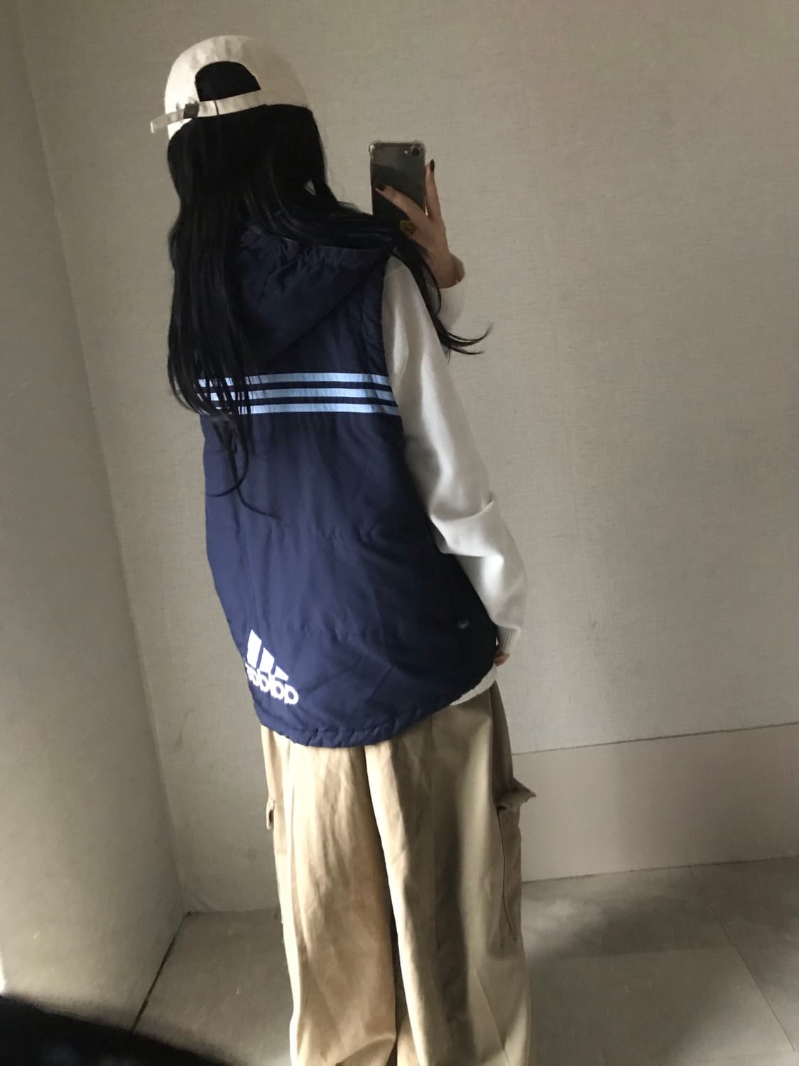 아디다스 90s 빅로고 누빔 조끼 상품이미지6