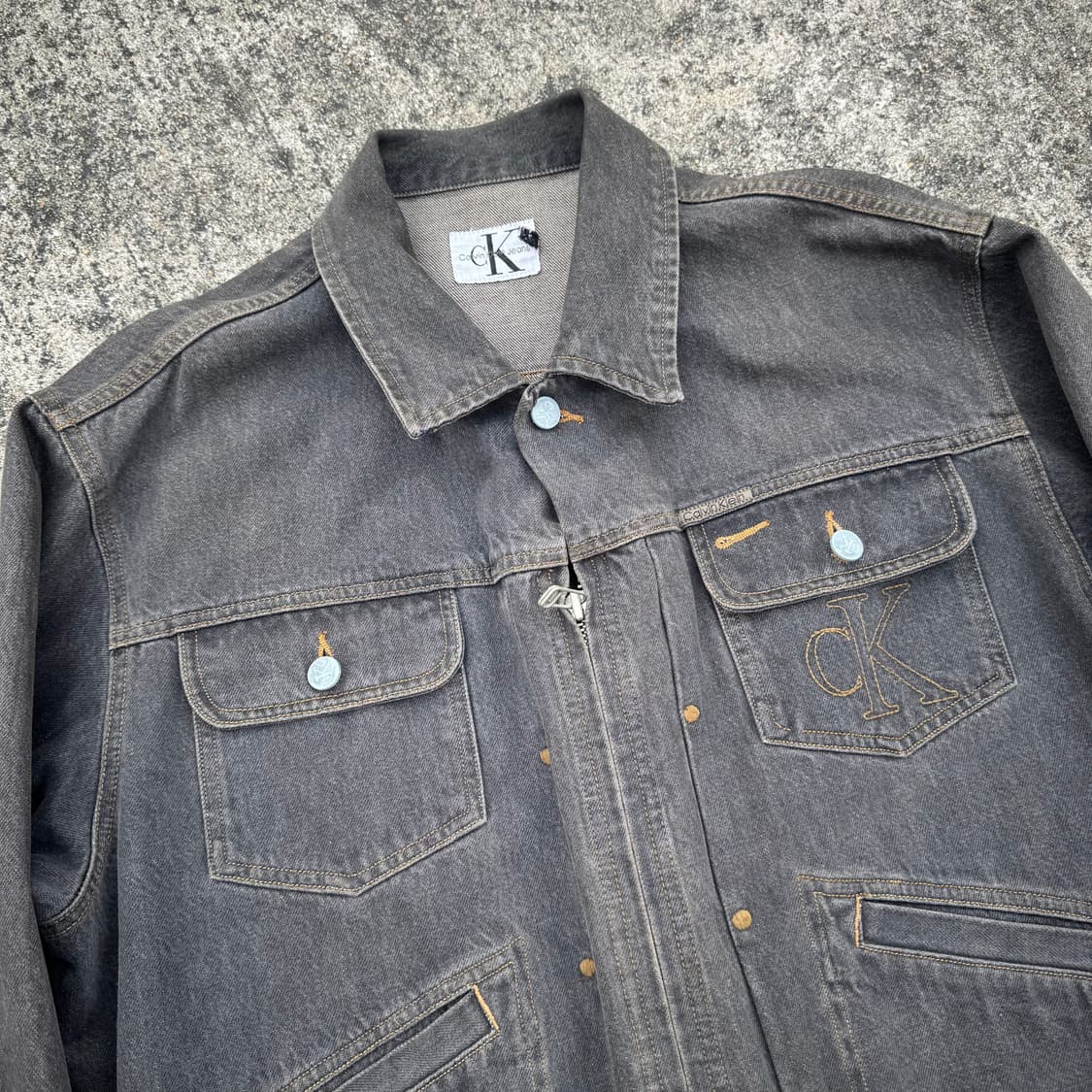 [L~XL] CK 켈빈클라인 11mjz 데님 트러커 자켓 상품이미지8