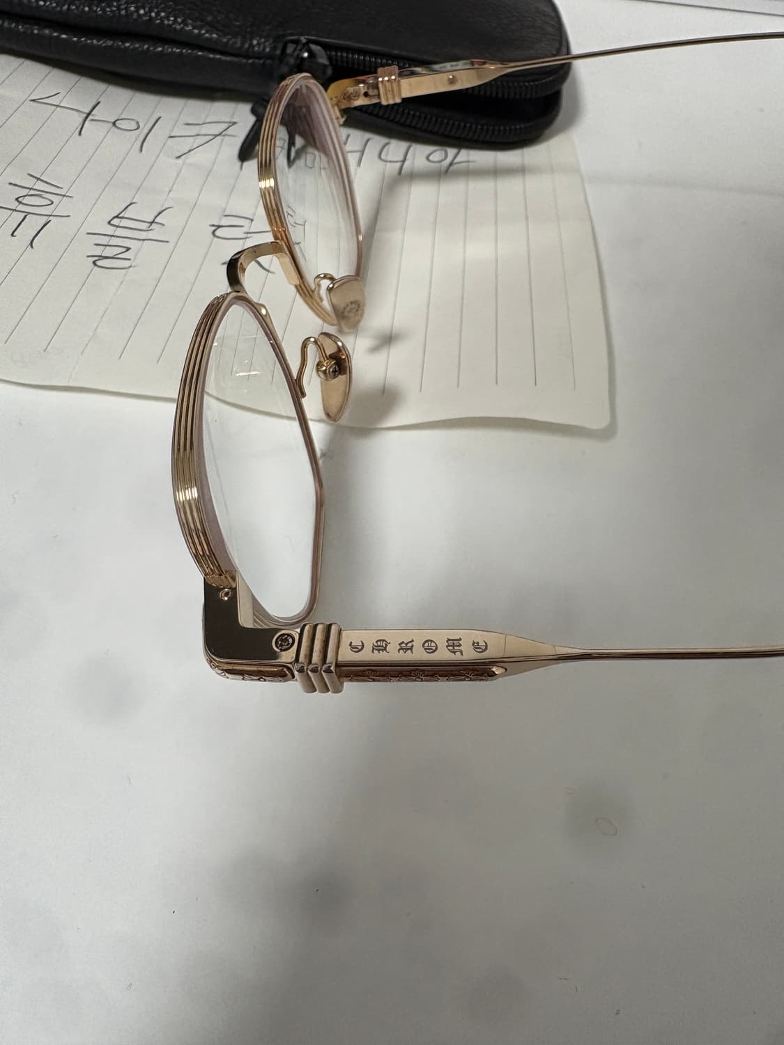 크롬하츠 바질릭토니안 골드 안경 판매 상품이미지3