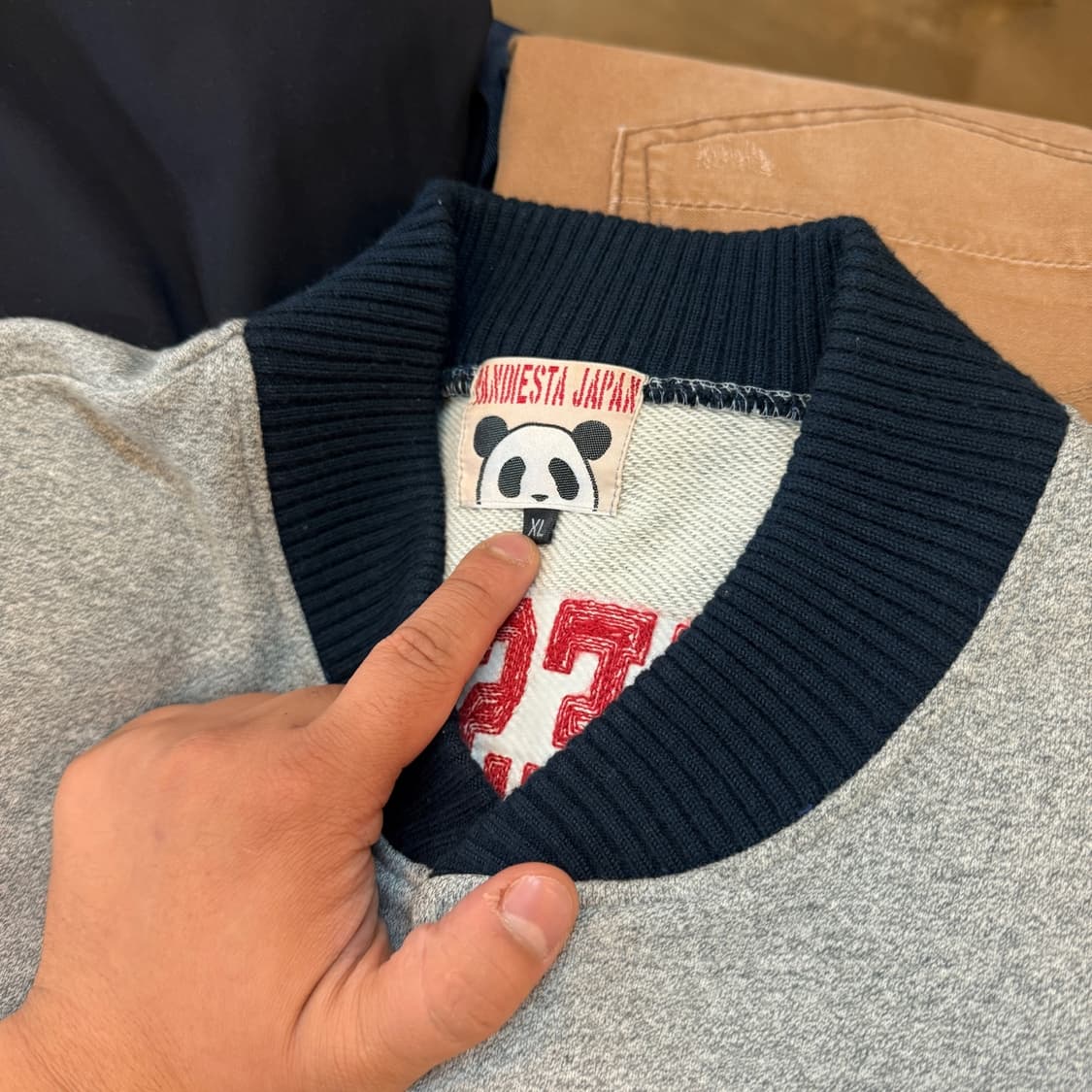 PANDIESTA JAPAN 스웻 바시티 XL 상품이미지6