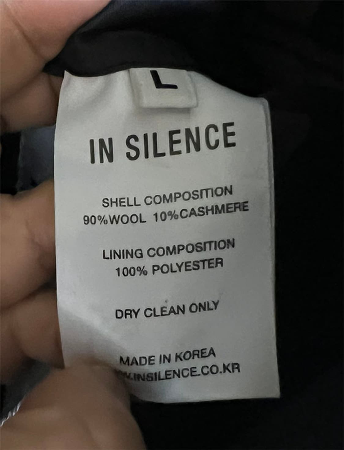 인사일런스 남자 캐시미어 더블 롱코트 오버핏 L 100-105 상품이미지5