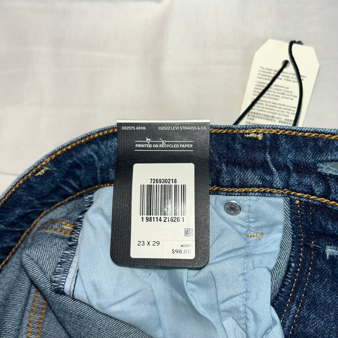 리바이스 립케이지 여성 청바지 23x29 새상품 상품이미지6