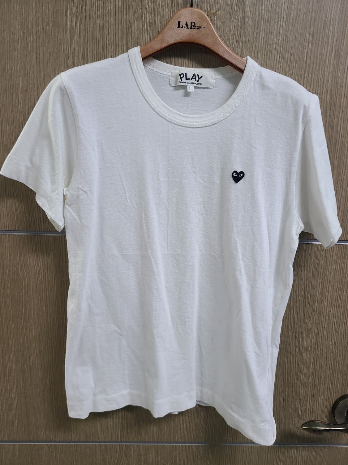 꼼데가르송 화이트 반팔티  상품이미지1