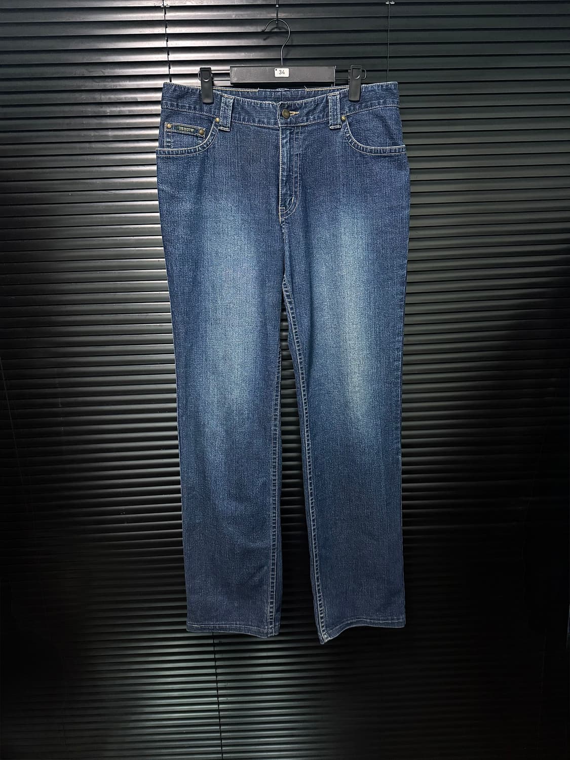 더 헌트 데님 청바지 팬츠 워싱 워시드 스트레이트핏 일자핏 34 워크 상품이미지3