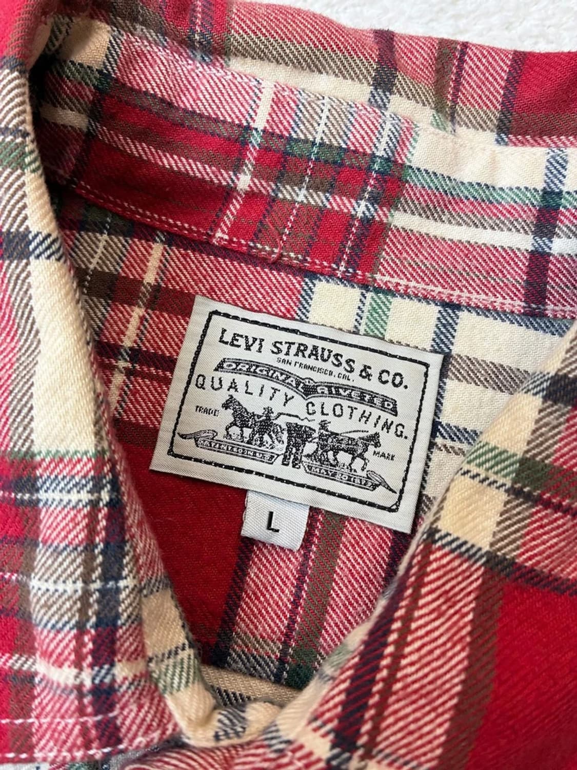 리바이스 00's 체크 웨스턴 남방 PN6279 상품이미지7