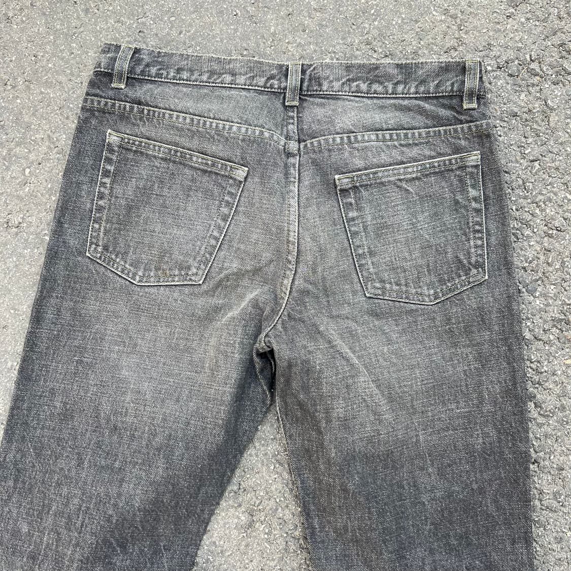 00‘s 헬무트랭 본인기 블랙 워시드 부츠컷 진 상품이미지6