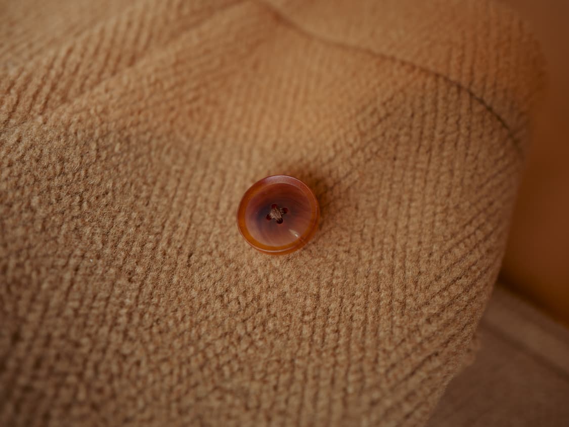 22AW 오라리(AURALEE) 울 헤링본 파일 더플코트 브라운_5사이즈 상품이미지4