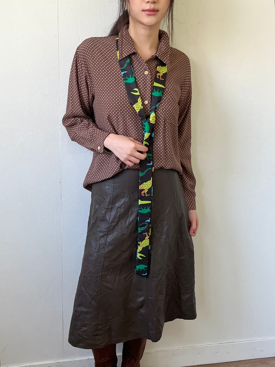 Japan vtg Jurassic 스카프 상품이미지9