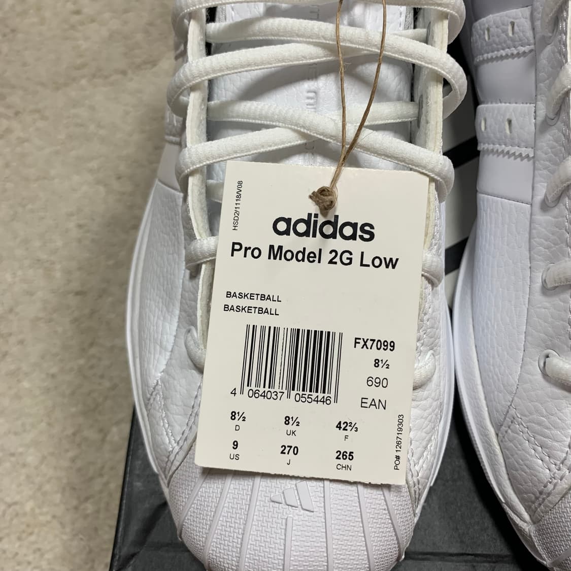 (새상품) 아디다스 프로모델 2G 로우 namesake 상품이미지2