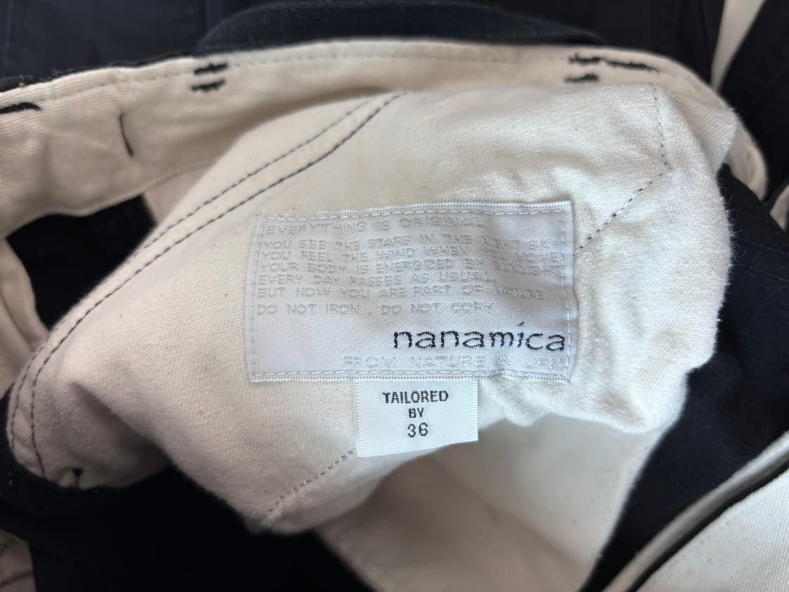 [36] 나나미카 카고 팬츠 블랙 상품이미지4