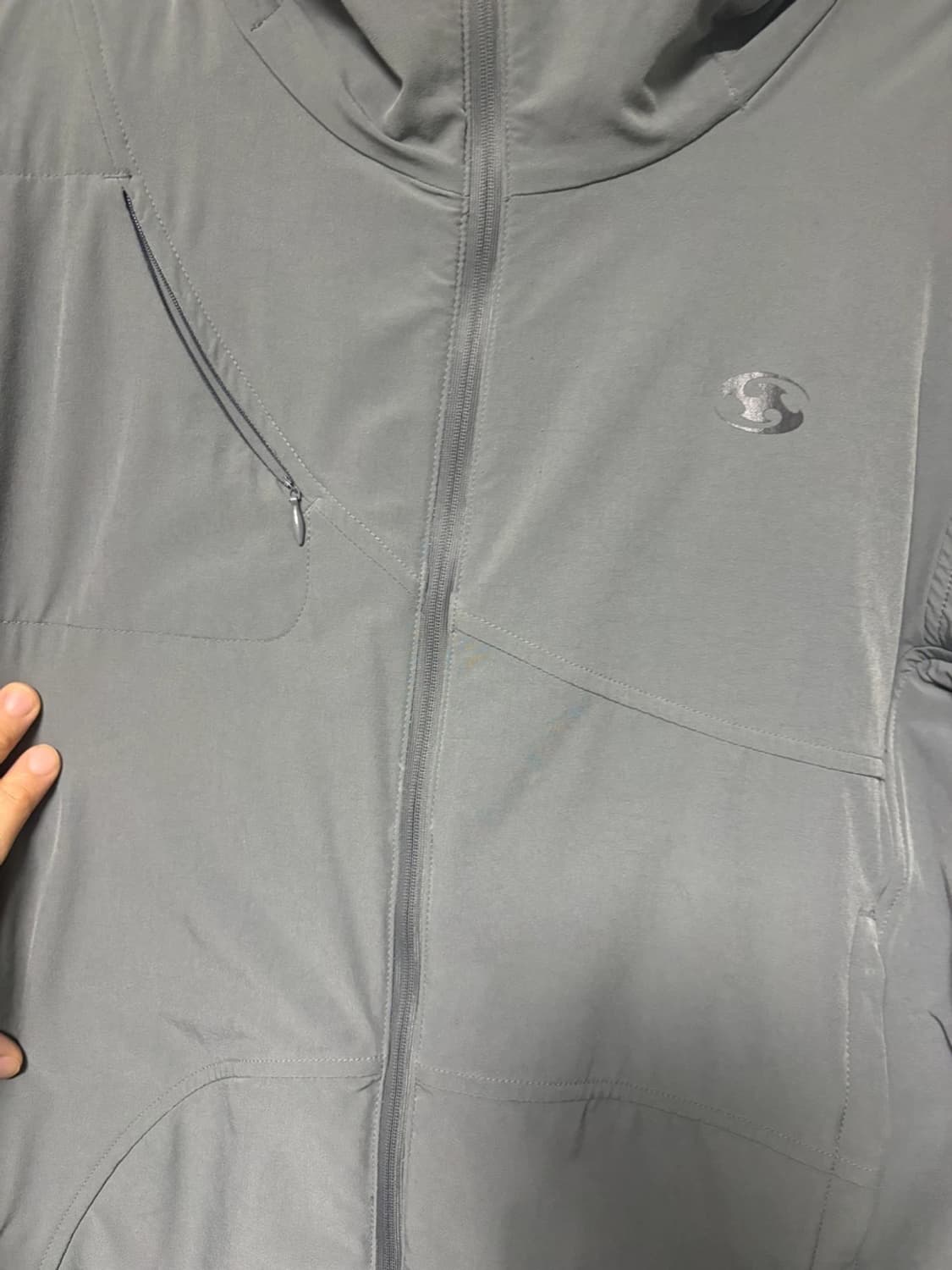 산산기어 인슐레이션 후드 자켓 (그레이) -23FW  상품이미지2