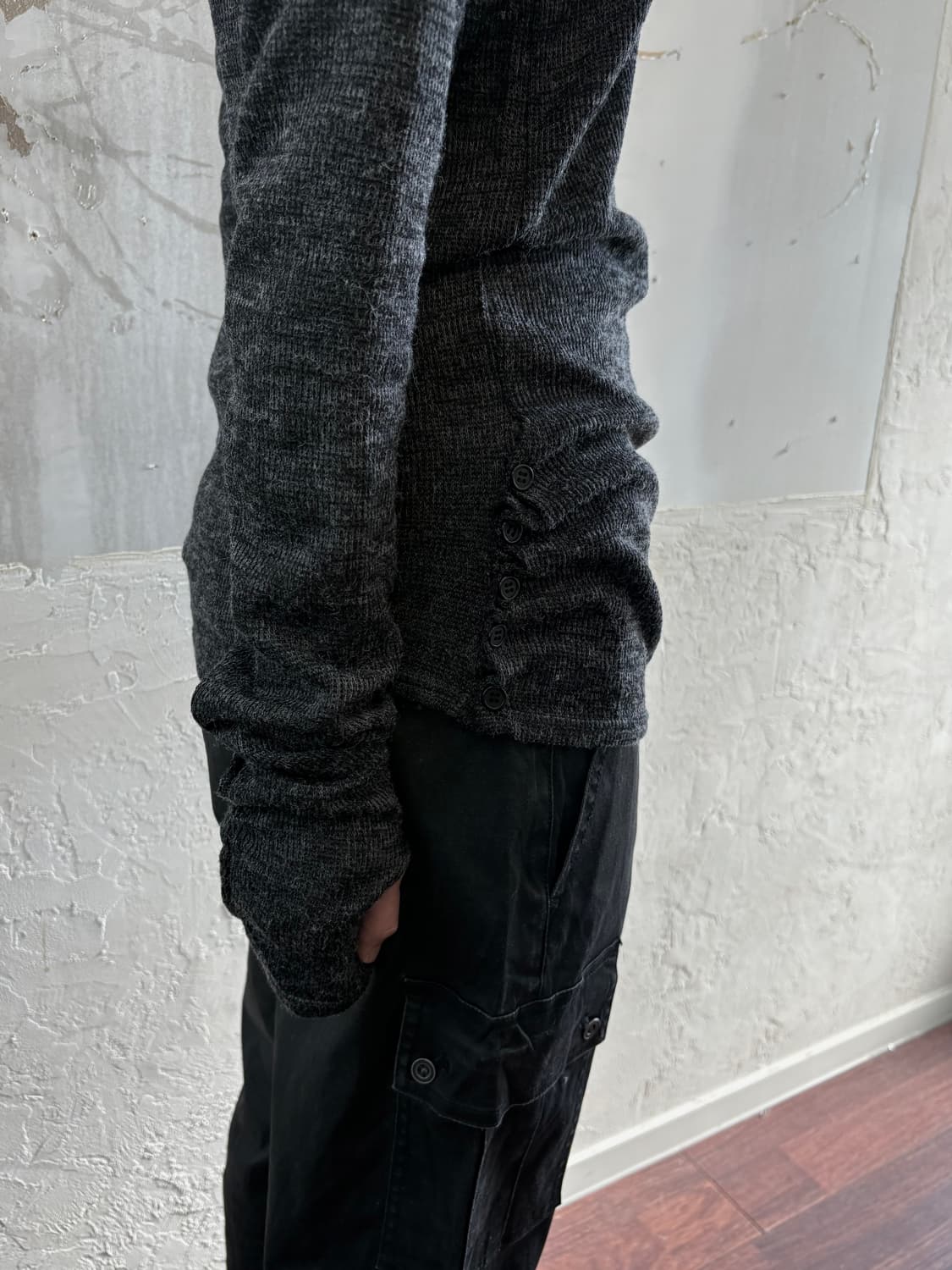 button knit long sleeve 상품이미지3