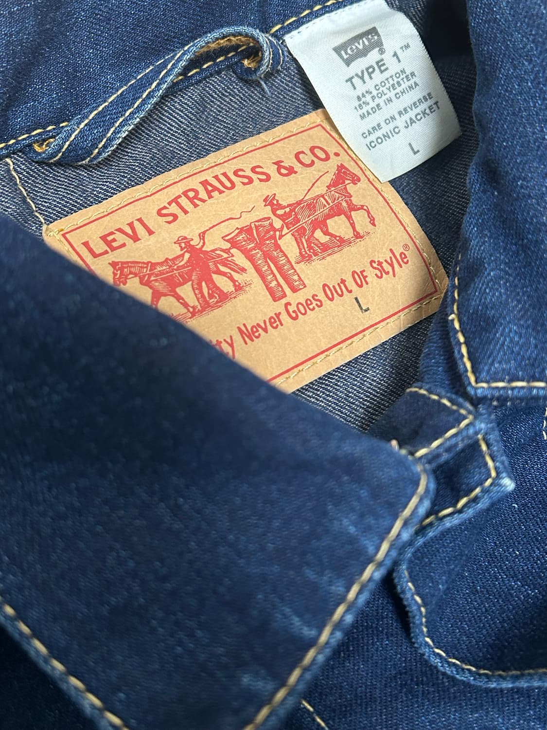 리바이스 타입 1 아이코닉 진청 데님셔츠 상품이미지5