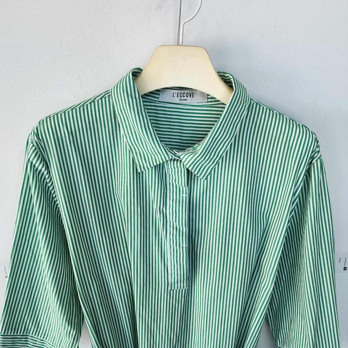 레코브 스트라이프 셔츠 원피스 상품이미지2