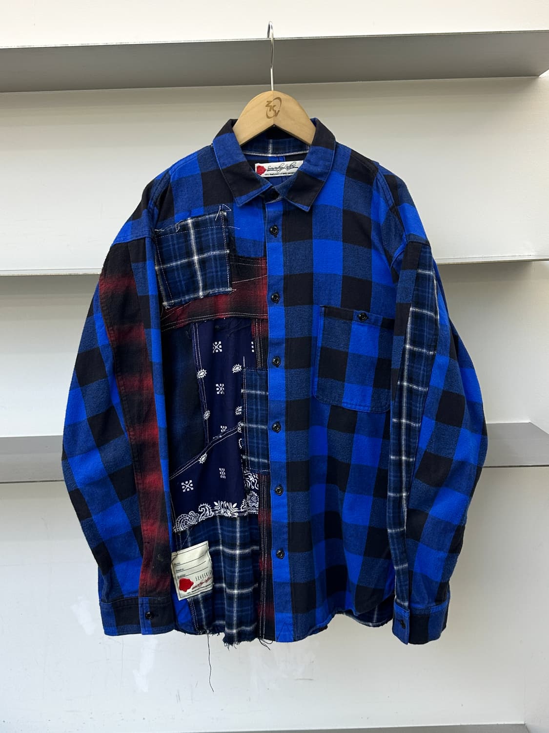 세브식 리메이크 플란넬 체크 셔츠 상품이미지1