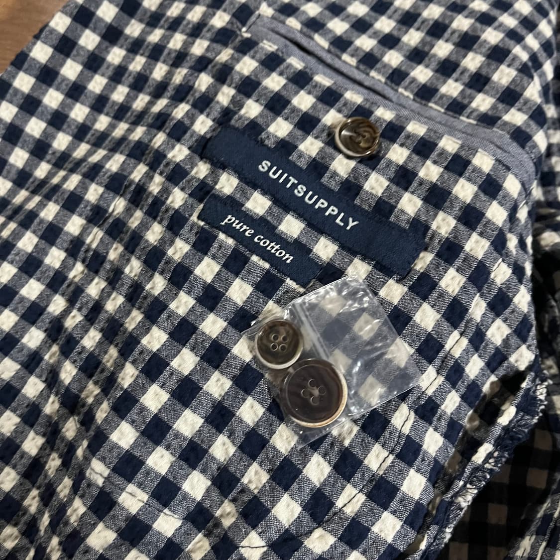 [105] 수트서플라이 깅엄 시어서커 자켓 상품이미지9